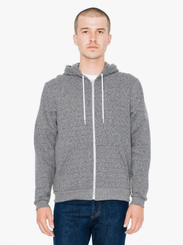 American Apparel AAMT497 UNISEX MOCK TWIST HOODED ZIP SWEATSHIRT S