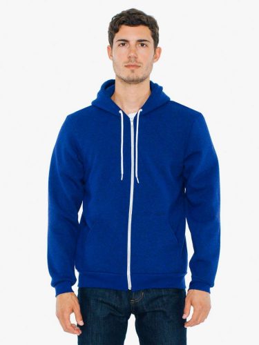 American Apparel AAMT497 UNISEX MOCK TWIST HOODED ZIP SWEATSHIRT S