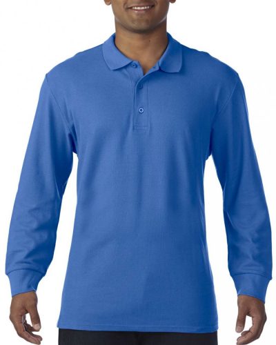 Gildan GI85900 PREMIUM COTTON® ADULT LONG SLEEVE DOUBLE PIQUÉ POLO 2XL