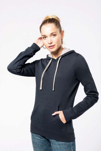 Kariban KA465 LADIES’ CONTRAST HOODED SWEATSHIRT 2XL