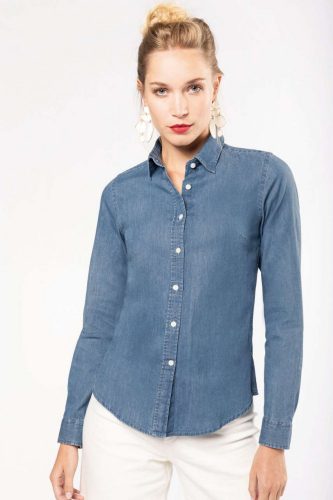 Kariban KA509 LADIES’ DENIM SHIRT 2XL