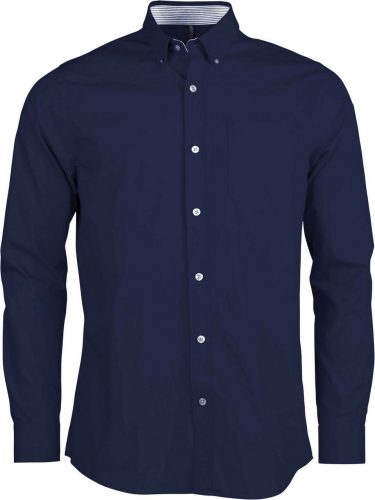 Kariban KA517 LONG-SLEEVED WASHED COTTON POPLIN SHIRT 2XL