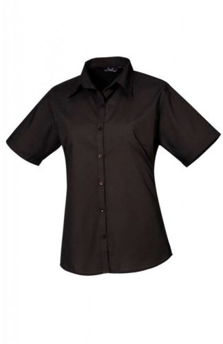 Premier PR302 WOMEN'S SHORT SLEEVE POPLIN BLOUSE M