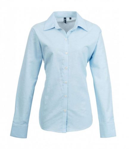 Premier PR334 WOMEN'S LONG SLEEVE SIGNATURE OXFORD BLOUSE L