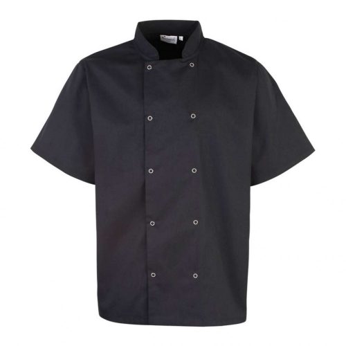 Premier PR664 CHEF'S SHORT SLEEVE STUD JACKET XS