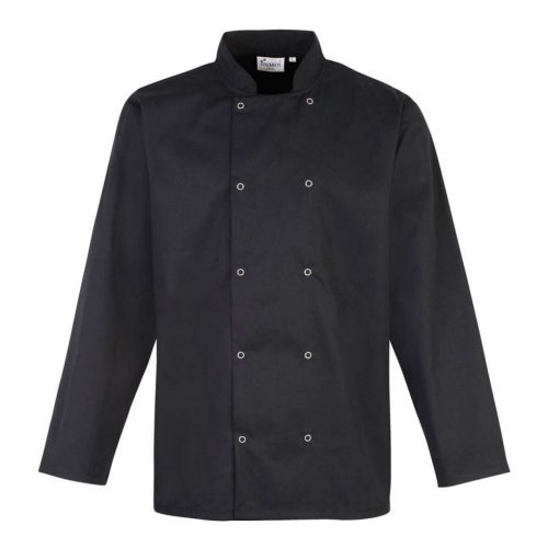 Premier PR665 CHEF'S LONG SLEEVE STUD JACKET XS