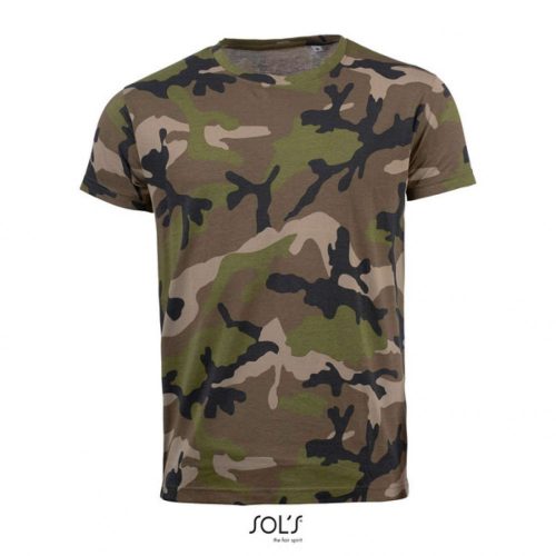 SOL'S SO01188 SOL'S CAMO MEN -KÖRNYAKÚ PÓLÓ M