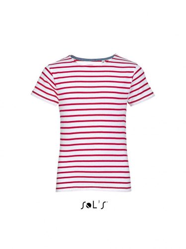 SOL'S SO01400 SOL'S MILES KIDS - ROUND NECK STRIPED T-SHIRT 12A